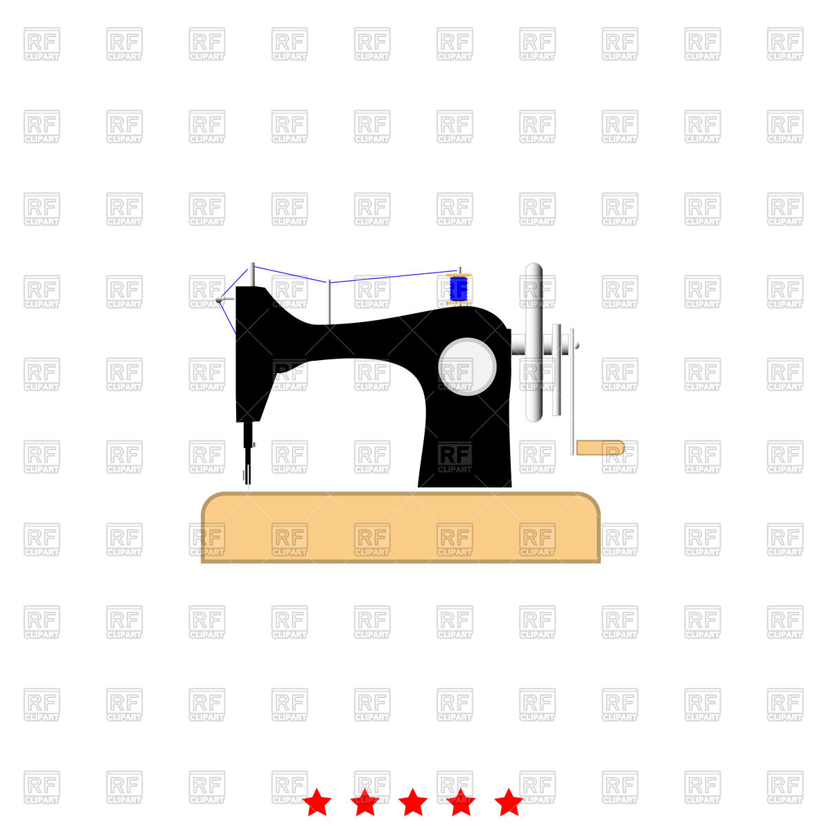 1200x1200 Sewing Machine Color Icon Vector Image Of Industrial Tools