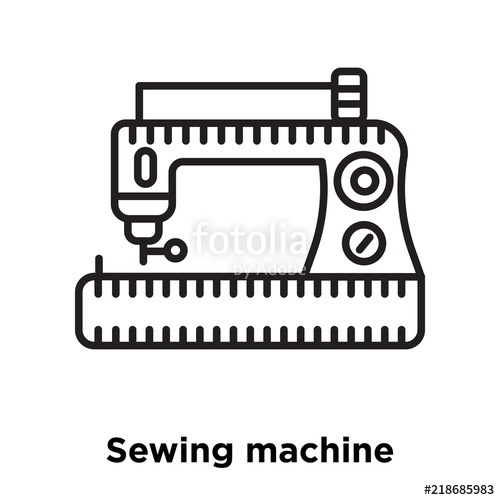 500x500 Sewing Machine Icon Isolated On White Background Simple
