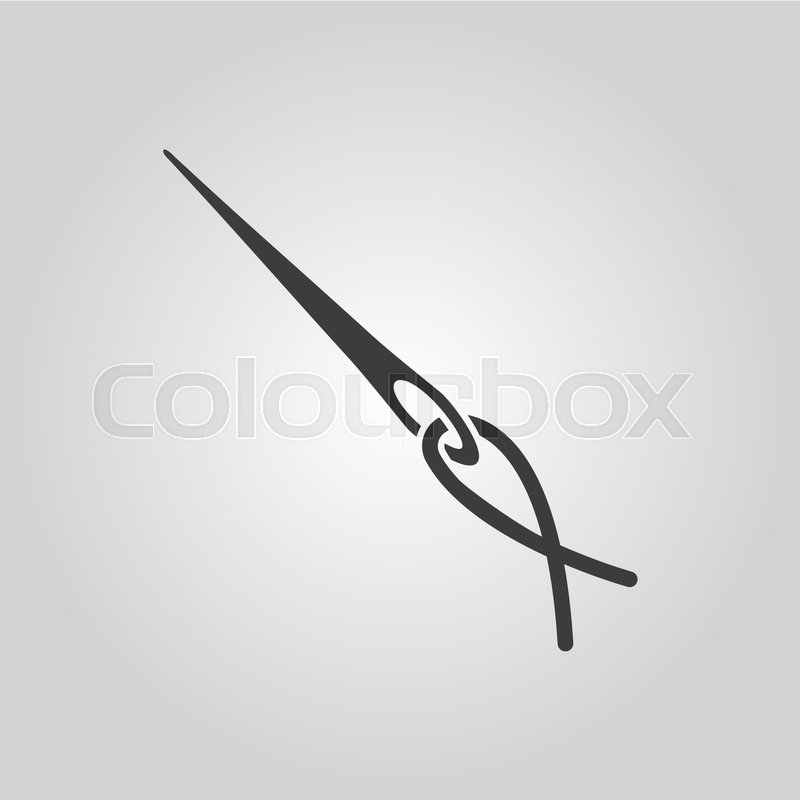 800x800 The Thread With A Needle Icon Tailor Stock Vector Colourbox
