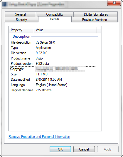 419x533 How To Set Properties Self Extracting Executable