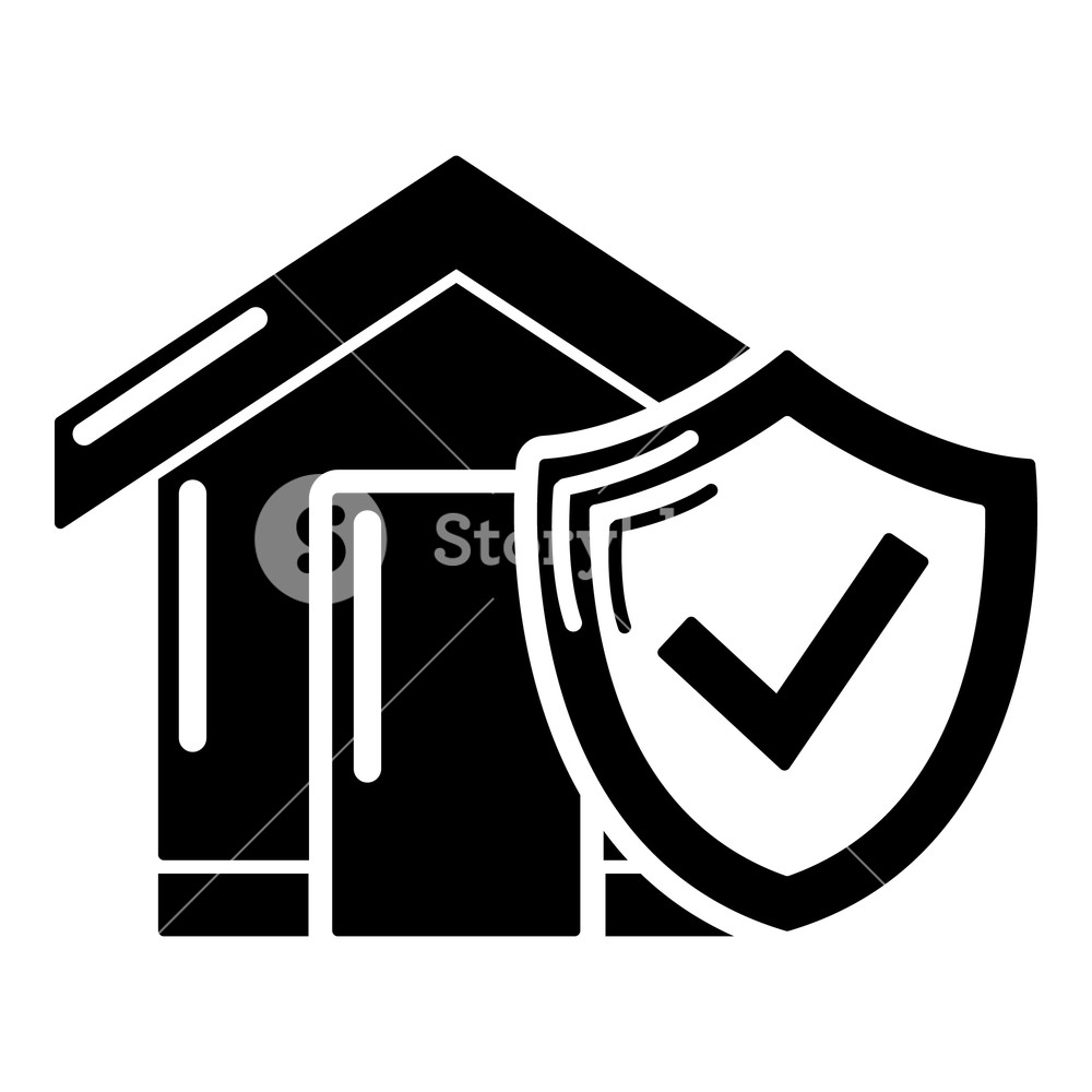 1000x1000 Insurance Home Icon Simple Illustration Of Insurance Home Vector