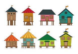 310x217 Shack And House Icon Vector Pack Free Icon Packs Ui Download