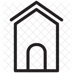 256x256 Shack Icon Of Line Style