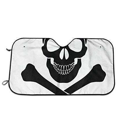 425x425 Ernest Congreve Skull Crossbones Icon Car Windshield