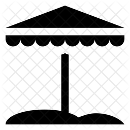 256x256 Sun Shade Icon Of Glyph Style