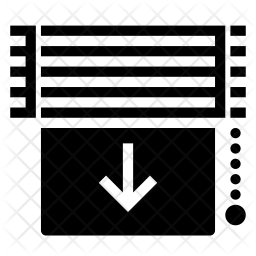 256x256 Window Shade Icon Of Glyph Style