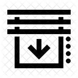 256x256 Window Shade Icon Of Line Style