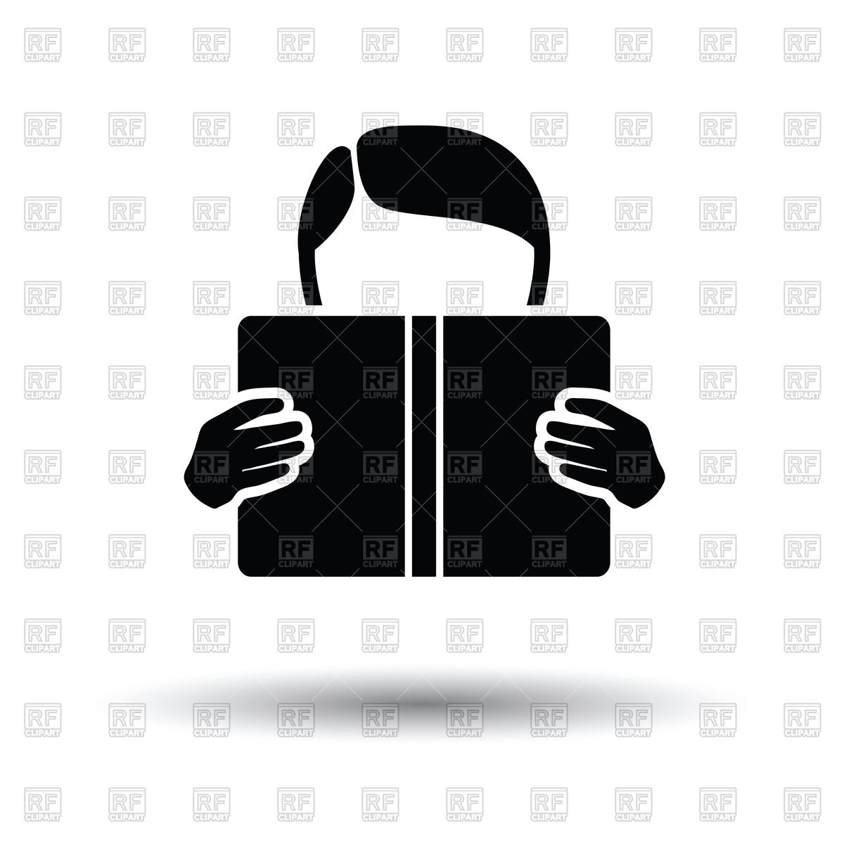 1200x1200 Boy Reading Book Icon With Shadow Design Vector Image Of Icons