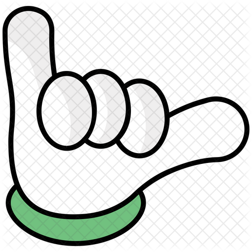 512x512 Shaka Hand Icon Of Colored Outline Style