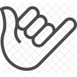 256x256 Shaka Icon Of Line Style