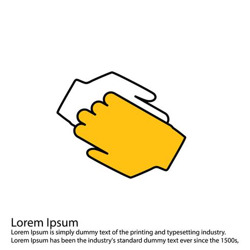 490x490 Vector Hand Shake Icon