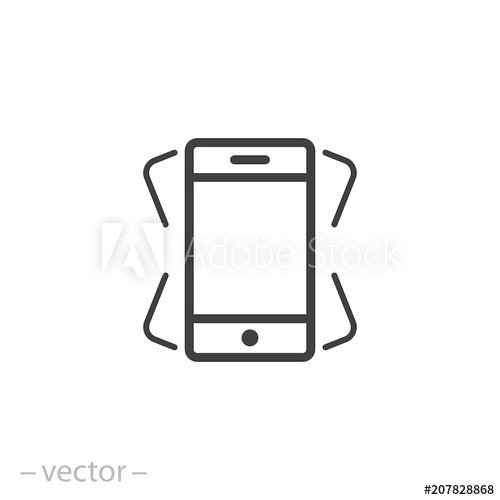 500x500 Phone Shake Icon Vector