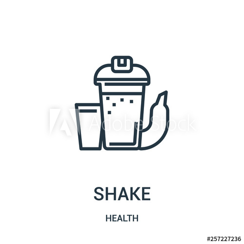500x500 Shake Icon Vector From Health Collection Thin Line Shake Outline