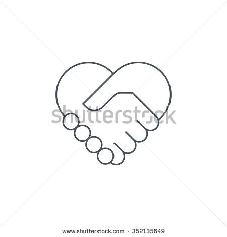 450x470 Hand Shake Icon Suitable For Info Graphics, Websites And Print