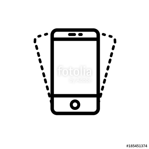500x500 Shake Smartphone Vector Icon Stock Image And Royalty Free Vector