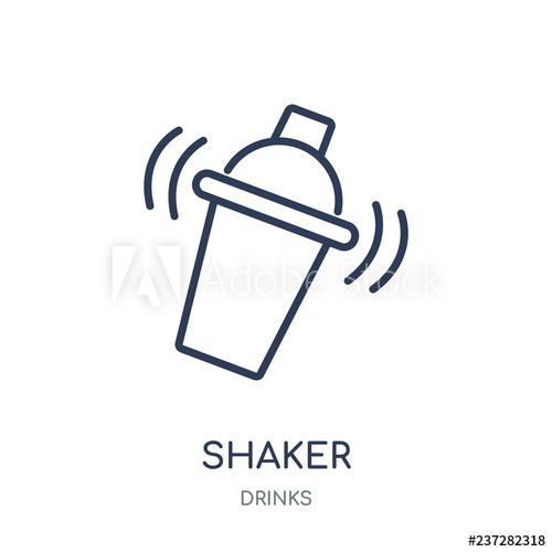 500x500 Shaker Icon Shaker Linear Symbol Design From Drinks Collection