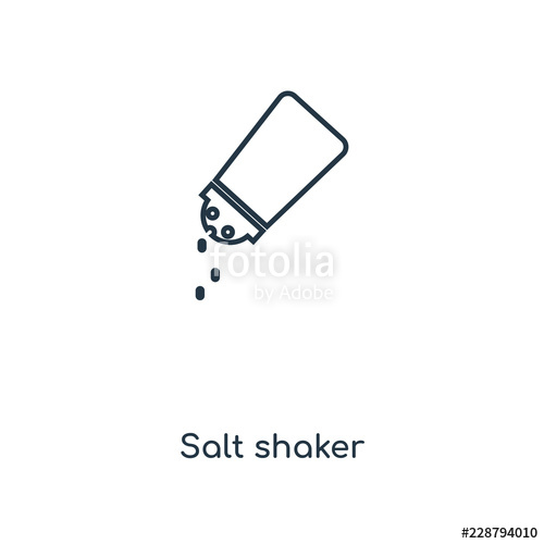500x500 Salt Shaker Icon Vector Stock Image And Royalty Free Vector
