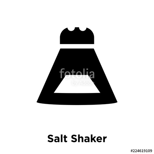 500x500 Salt Shaker Icon Vector Isolated On White Background, Logo Concept