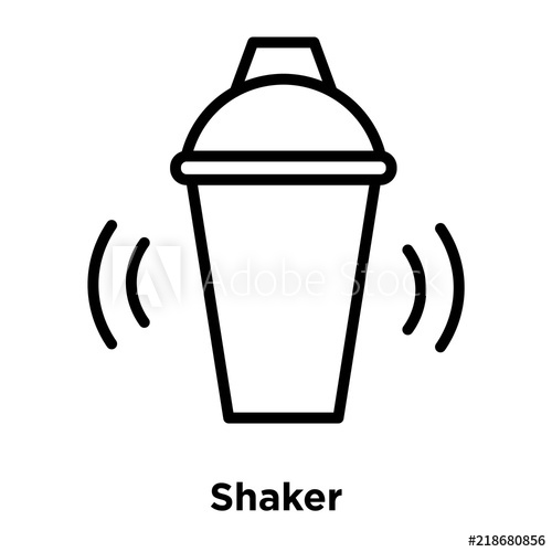 500x500 Shaker Icon Isolated On White Background Modern And Editable