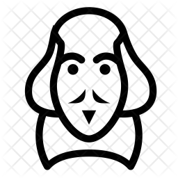 256x256 William Shakespeare Icon Of Line Style