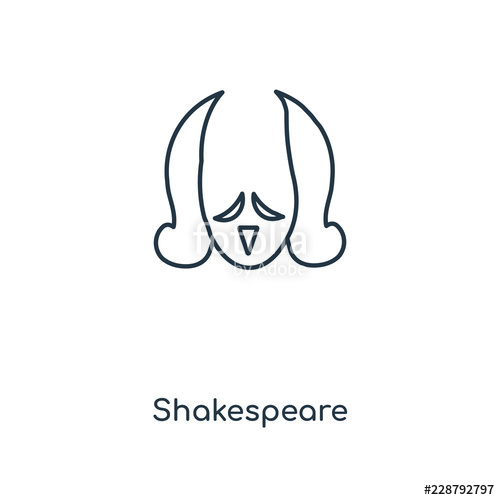 500x500 Shakespeare Icon Vector Stock Image And Royalty Free Vector
