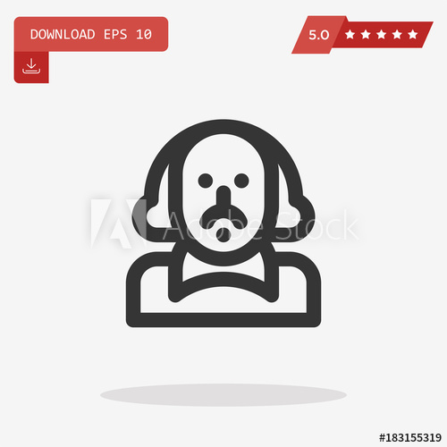 500x500 Shakespeare Vector Icon