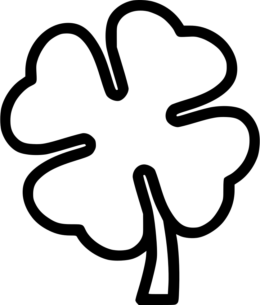 838x980 Shamrock Four Clover Leaf Png Icon Free Download