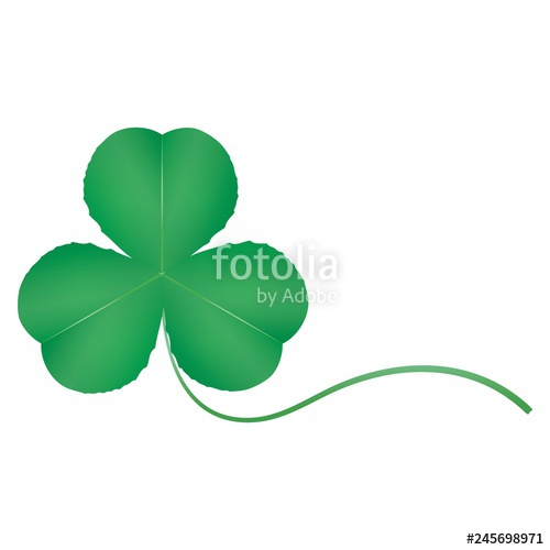 500x500 Shamrock Vector Icon On White Background Symbol Of Ireland