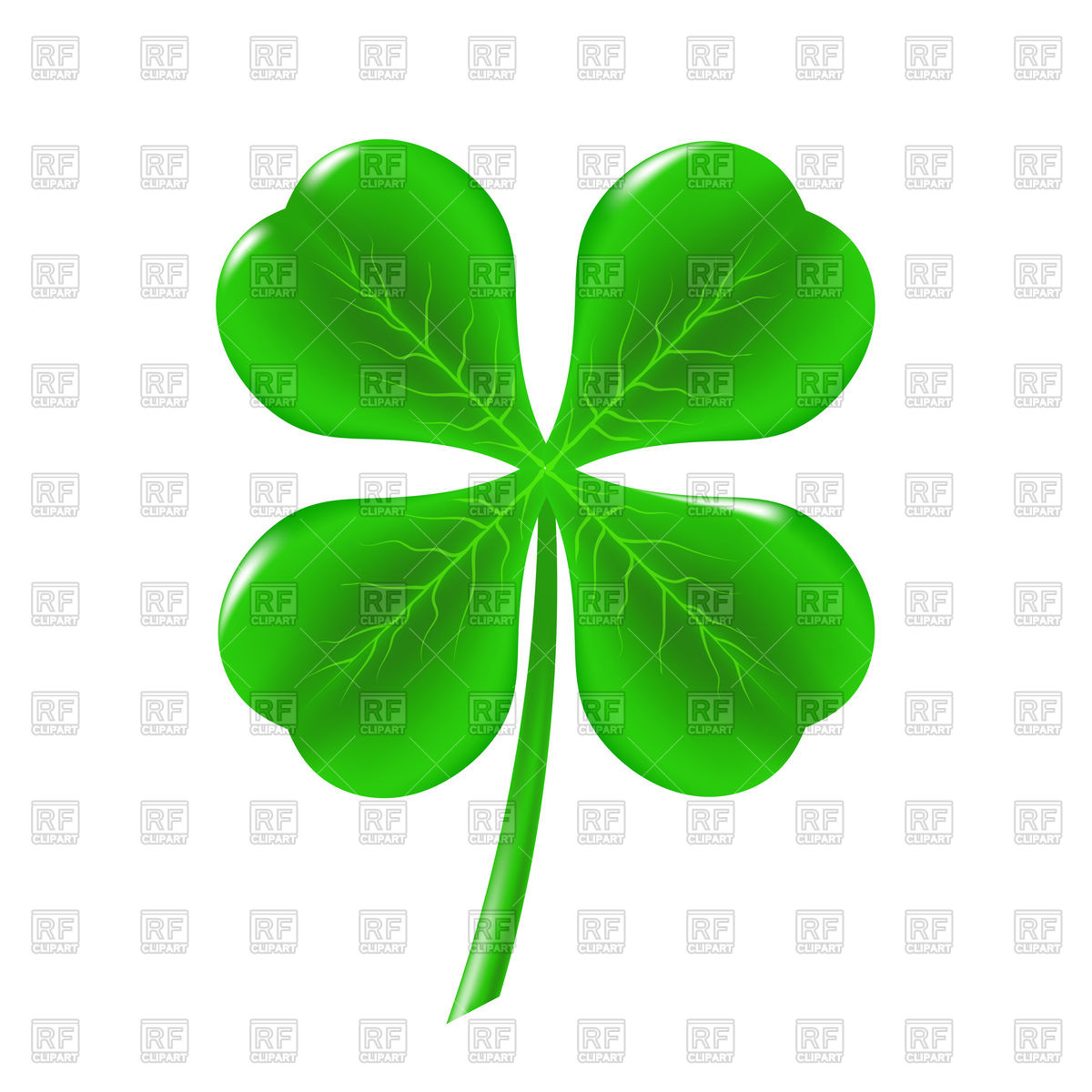 1200x1200 Green Clover Leaf