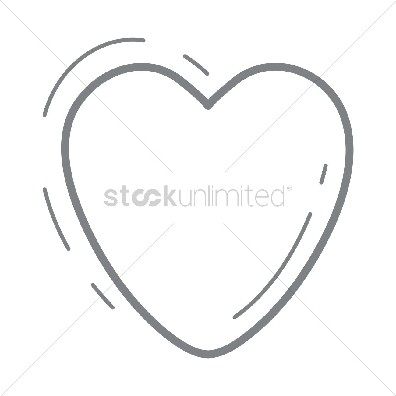 1300x1300 Heart Shape Icon Vector Image
