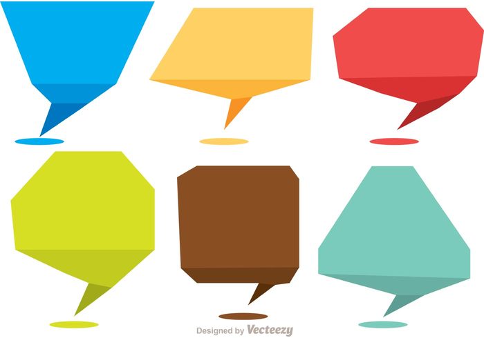 700x490 Chat Shape Icons Vector Pack