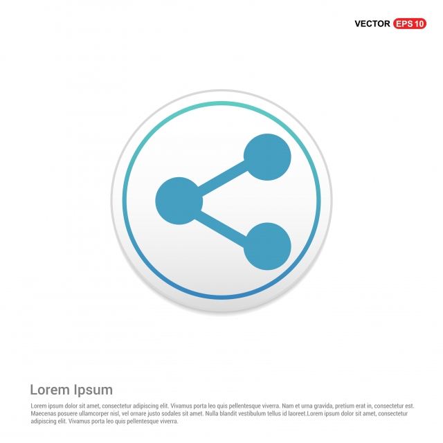 640x640 Share Data Icon White Circle Button, Background, Business, Color