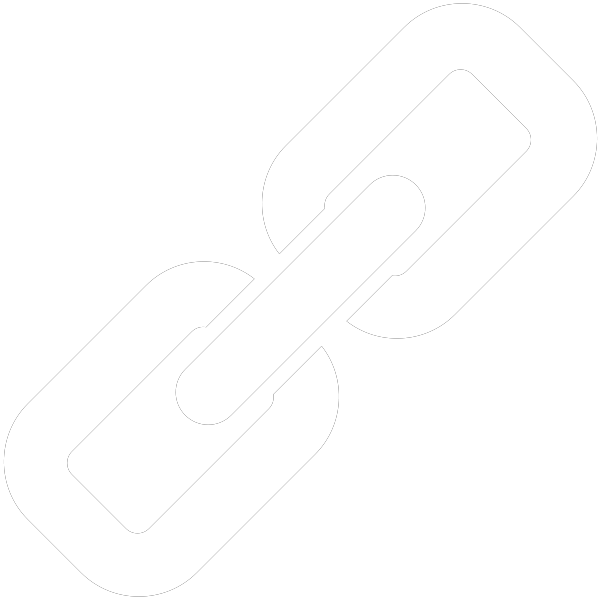 600x600 White Link Icon Vector Data
