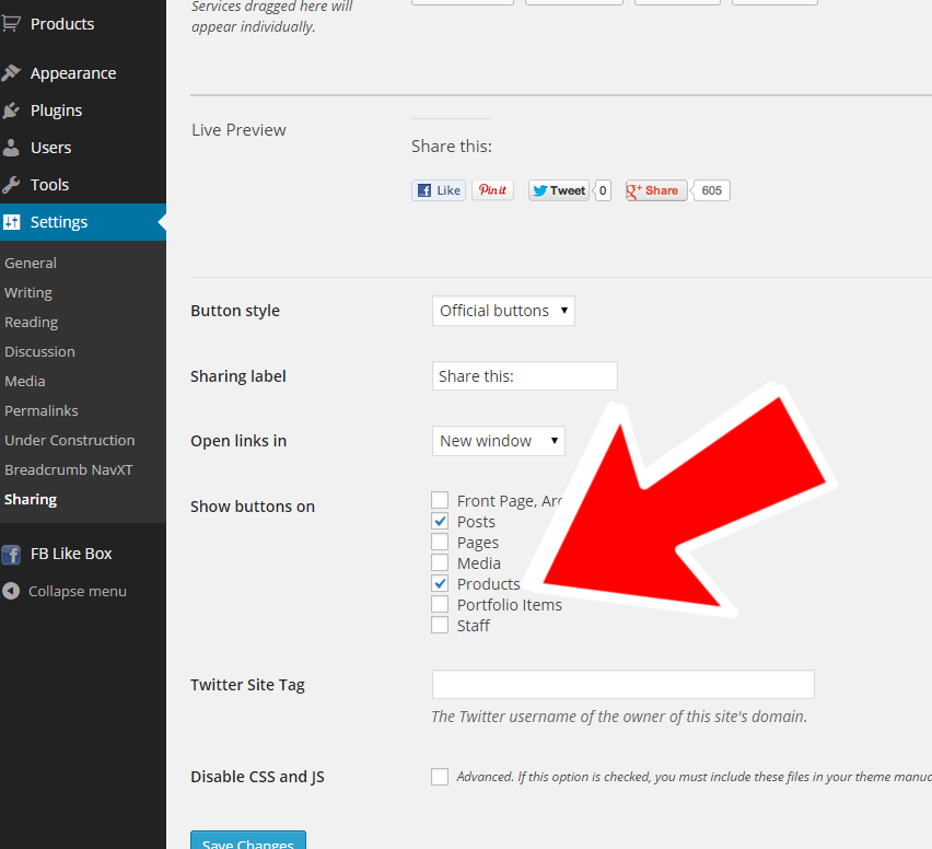 852x776 Woocommerce Jetpack Sharing Not Showing