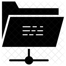 256x256 Shared Folder Icon Of Glyph Style