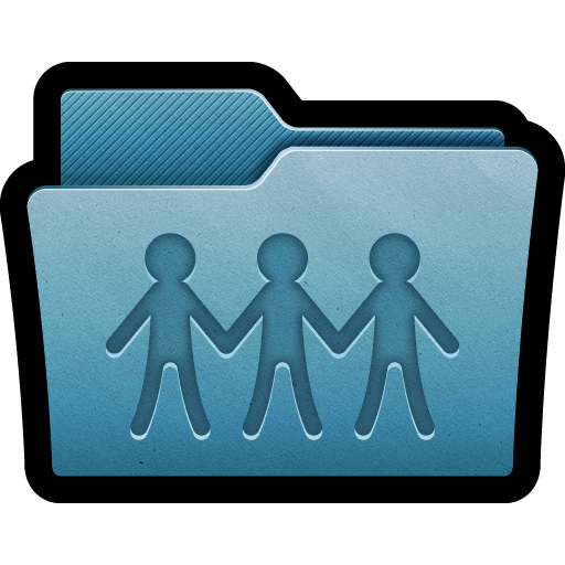 512x512 Blue Mac Folder Sharepoint Icon, Png Clipart Image