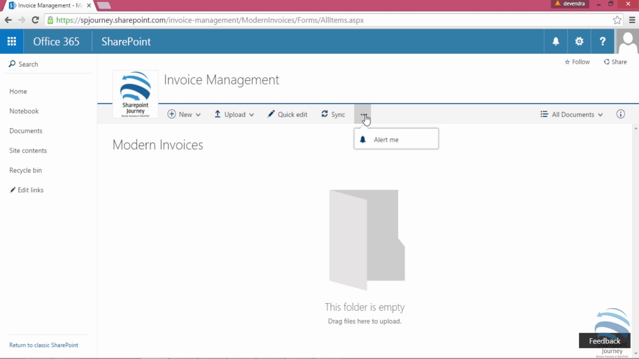 1280x720 Sharepoint Online Overview Of Modern Document Library