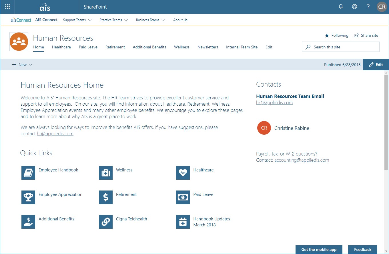 1361x892 How To Build An Intranet With Sharepoint Modern Sites