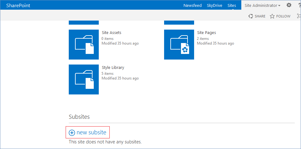 Sharepoint site. Beginning SHAREPOINT 2013.