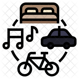 256x256 Sharing Economy Icon Of Colored Outline Style