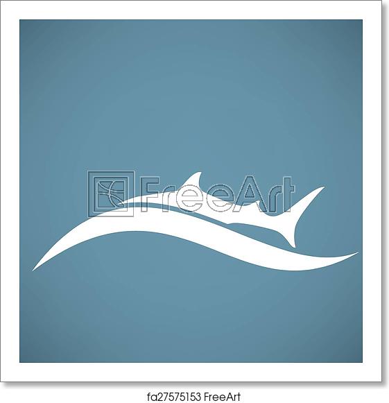 561x581 Free Art Print Of Shark Icon Freeart