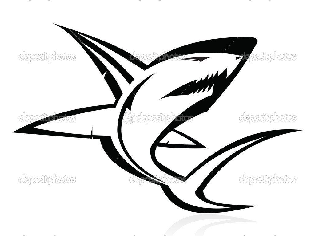 1024x768 Shark Vector Icon Images
