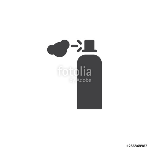 500x500 Shaving Foam Bottle Vector Icon Filled Flat Sign For Mobile