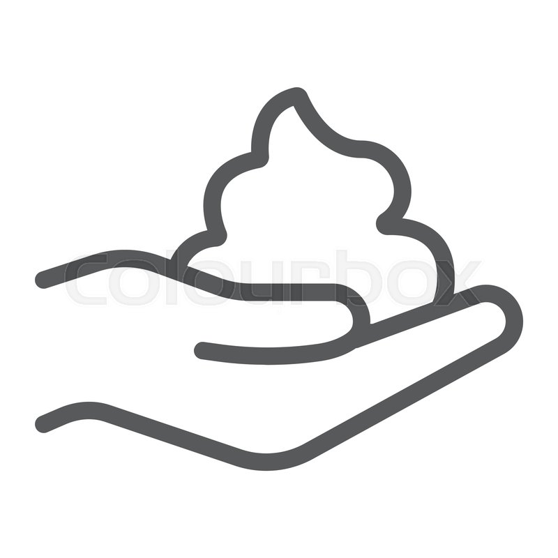 800x800 Shaving Foam Line Icon, Face And Care, Stock Vector Colourbox