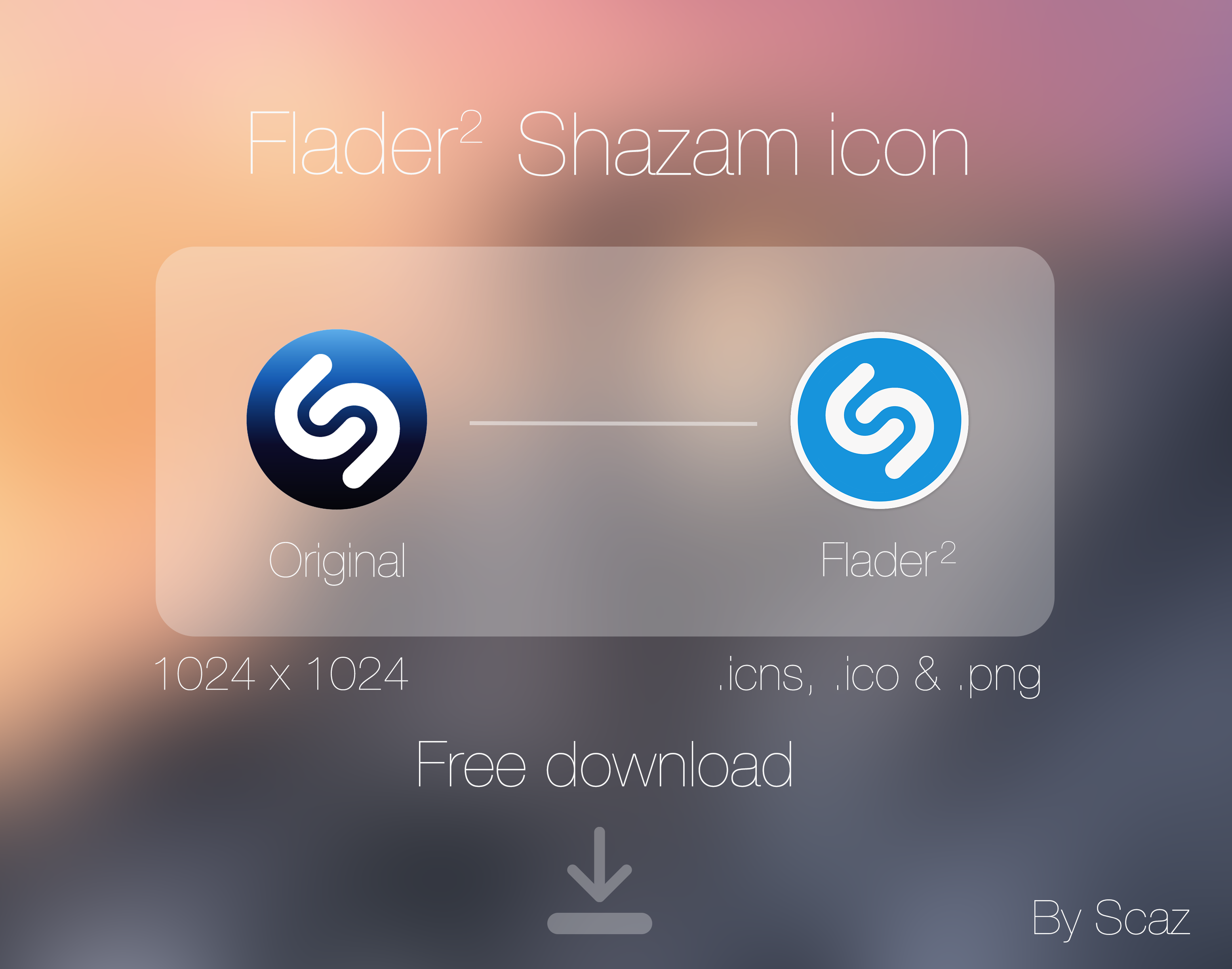 3111x2448 Flader Shazam Icon App