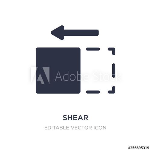 500x500 Shear Icon On White Background Simple Element Illustration