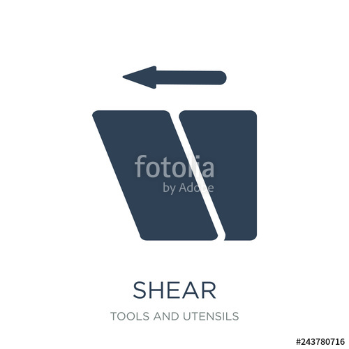 500x500 Shear Icon Vector On White Background, Shear Trendy Filled Icons