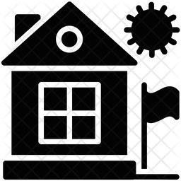 256x256 Shed Icon Of Glyph Style