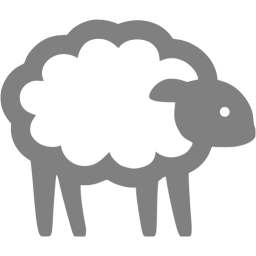 256x256 Gray Sheep Icon