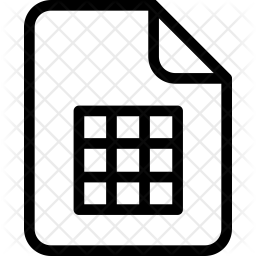 256x256 Excel Sheet Icon Of Line Style